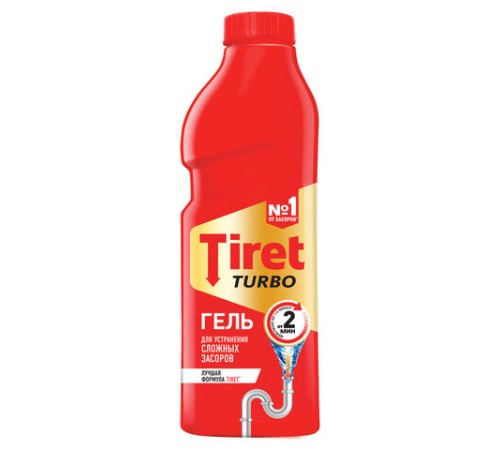 Средство для прочистки канализационных труб 1 л, TIRET (Тирет) 