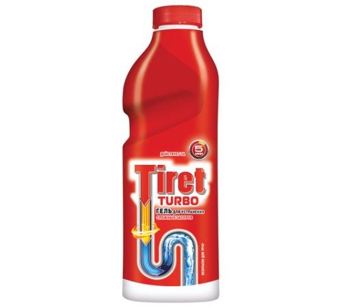 Средство для прочистки канализационных труб 1 л, TIRET (Тирет) 