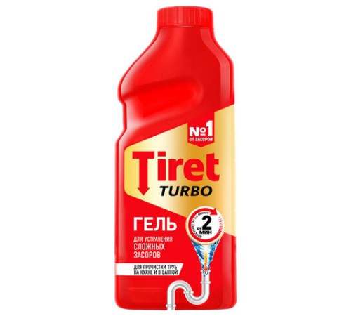 Средство для прочистки канализационных труб 500 мл, TIRET (Тирет) 