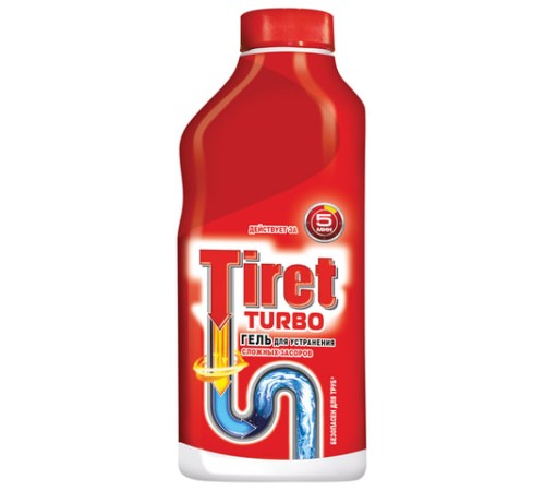 Средство для прочистки канализационных труб 500 мл, TIRET (Тирет) 