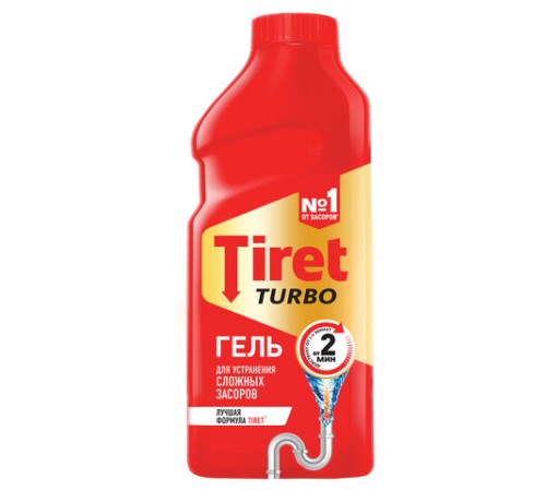 Средство для прочистки канализационных труб 500 мл, TIRET (Тирет) 