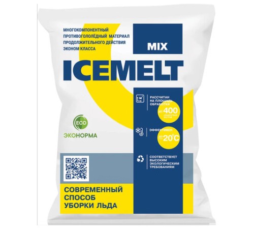 Реагент антигололедный 25 кг, ICEMELT 