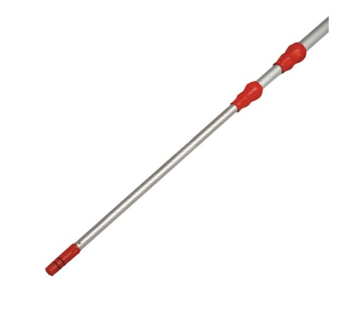 Черенок рукоятка телескопическая VILEDA 2х1,25 м (до 2,5 м) алюминиевый, используется с окномойкой шубкой 602099, со стяжкой 602101, 179661