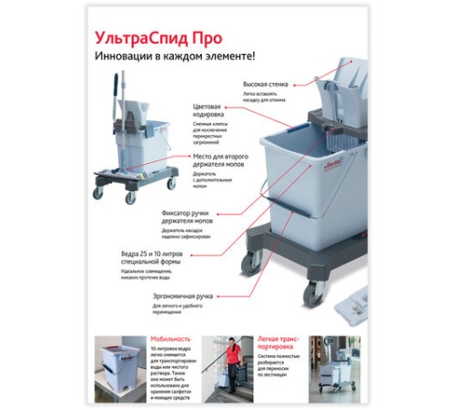 Тележка уборочная VILEDA 