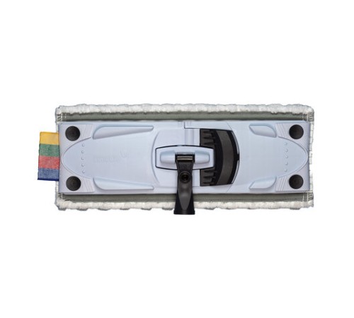 Швабра с отжимом и ведром 10л/7л, туннельный плоский отжим, в комплекте салфетки + перчатки, СпидМини, голубой, VILEDA, 161099