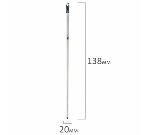 Черенок рукоятка для уборочного инвентаря 138 см, еврорезьба, металлопластик, VILEDA 