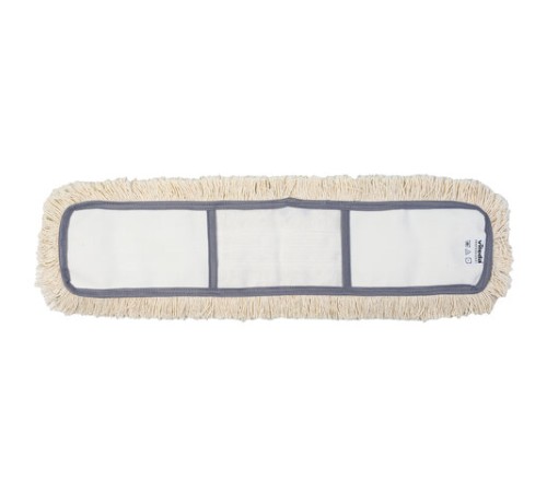 Насадка МОП плоская 60 см для швабры-рамки, карманы, хлопок, VILEDA 