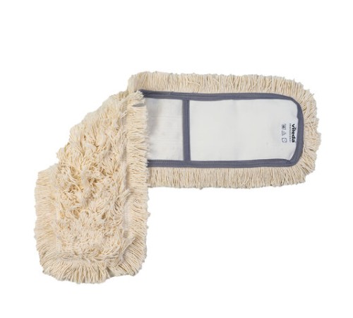 Насадка МОП плоская 60 см для швабры-рамки, карманы, хлопок, VILEDA 