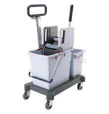 Тележка уборочная VILEDA, 2 съемных ведра 25 л+10 л, платформа, с транспортной ручкой, вертикальный отжим, 149099