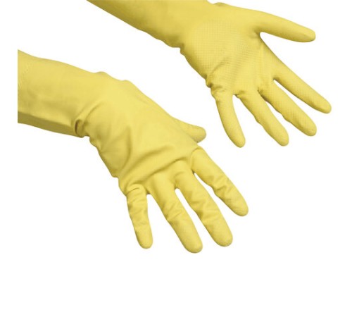 Перчатки МНОГОРАЗОВЫЕ резиновые VILEDA 