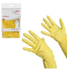 Перчатки МНОГОРАЗОВЫЕ резиновые VILEDA 