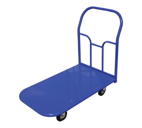 Тележка грузовая платформенная 4-х колесная ТП2 (грузоподъемность - 300 кг, колеса на литой резине D=125 мм)