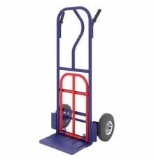 Тележка грузовая двухколесная, с дополнительной откидной полкой, КГ 250 П (грузоподъемность - 250 кг, колёса D=250 мм), КГ250П