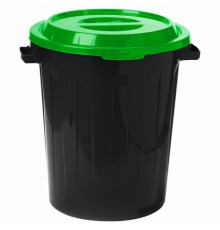 Контейнер 60 литров для мусора, БАК+КРЫШКА (высота 58 см), М2393/АССОРТИ, IDEA, М 2393