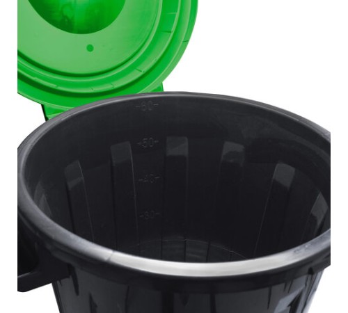 Контейнер 60 литров для мусора, БАК+КРЫШКА (высота 58 см), М2393/АССОРТИ, IDEA, М 2393