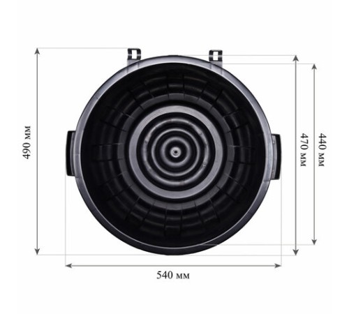 Контейнер 60 литров для мусора, БАК+КРЫШКА (высота 58 см), М2393/АССОРТИ, IDEA, М 2393