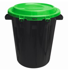 Контейнер 90 литров для мусора, БАК+КРЫШКА (высота 65 см), M2394/АССОРТИ, IDEA, М 2394