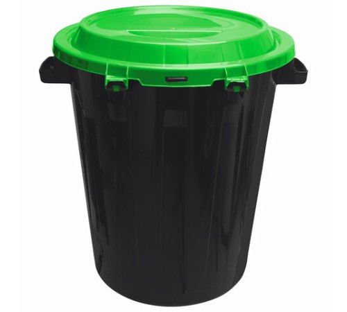 Контейнер 90 литров для мусора, БАК+КРЫШКА (высота 65 см), M2394/АССОРТИ, IDEA, М 2394