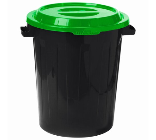 Контейнер 90 литров для мусора, БАК+КРЫШКА (высота 65 см), M2394/АССОРТИ, IDEA, М 2394