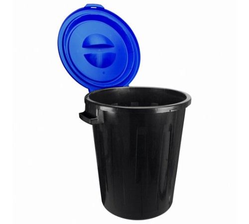 Контейнер 90 литров для мусора, БАК+КРЫШКА (высота 65 см), M2394/АССОРТИ, IDEA, М 2394