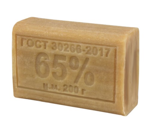 Мыло хозяйственное 65%, 200 г, МЕРИДИАН, без упаковки