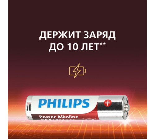 Батарейки алкалиновые "мизинчиковые" КОМПЛЕКТ 20 шт., PHILIPS Power Alkaline, ААА (LR03, 15А), блистер, Б0064654 Батарейки алкалиновые "мизинчиковые" КОМПЛЕКТ 20 шт., PHILIPS Power Alkaline, ААА (LR03, 15А), блистер, Б0064654