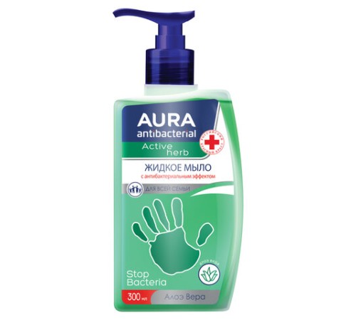 Мыло-крем жидкое, 300 мл, AURA 