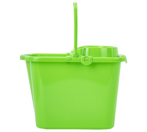 Ведро 9,5 л для уборки КОМПЛЕКТ с ОТЖИМОМ (сетчатый) пластик, для веревочных и ленточных МОПов, IDEA, М 2421