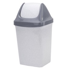 Ведро мусорное с КРЫШКОЙ (качающейся) 15 литров, 