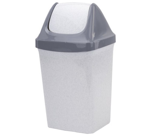 Ведро мусорное с КРЫШКОЙ (качающейся) 15 литров, 