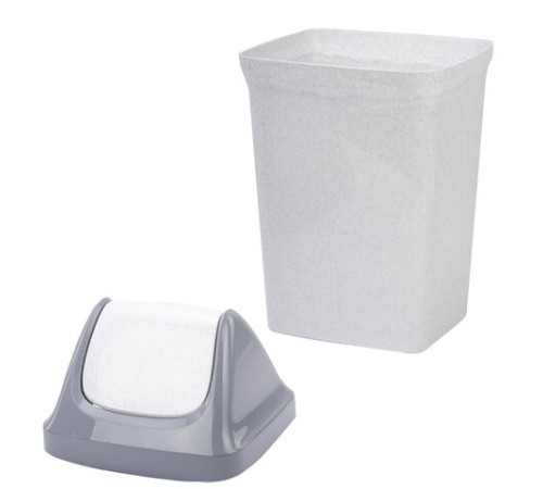 Ведро мусорное с КРЫШКОЙ (качающейся) 15 литров, 