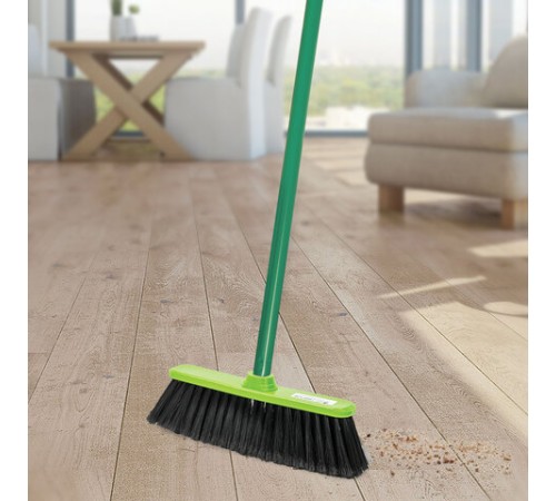 Щетка для уборки, ширина 32 см, щетина 8 см, пластик, крепление еврорезьба, IDEA 
