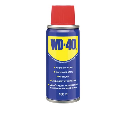 Средство WD-40 универсальное, 100 мл, для тысячи применений в офисе, быту, производстве, WD0000