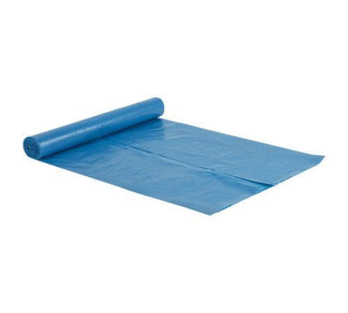Мешки для мусора 120 л синие в рулоне 10 шт. особо прочные, ПВД 40 мкм, 70х110 см, ОФИСМАГ, 602929