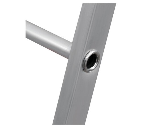 Стремянка алюминиевая 7 стандартных ступеней 9 см, площадка 1,5 м, нагрузка 225 кг, вес 7 кг, НОВАЯ ВЫСОТА, 3110107