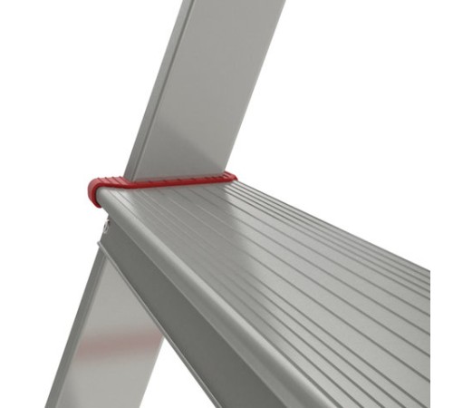 Стремянка алюминиевая 7 стандартных ступеней 9 см, площадка 1,5 м, нагрузка 225 кг, вес 7 кг, НОВАЯ ВЫСОТА, 3110107