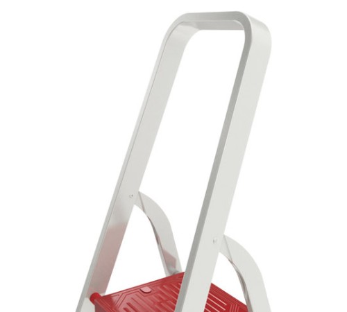 Стремянка алюминиевая 7 стандартных ступеней 9 см, площадка 1,5 м, нагрузка 225 кг, вес 7 кг, НОВАЯ ВЫСОТА, 3110107
