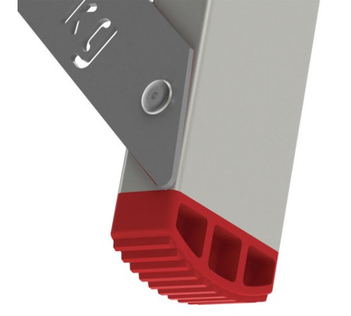 Стремянка алюминиевая 7 стандартных ступеней 9 см, площадка 1,5 м, нагрузка 225 кг, вес 7 кг, НОВАЯ ВЫСОТА, 3110107