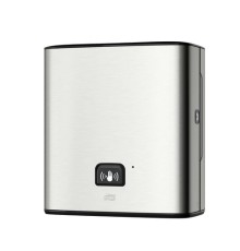 Диспенсер для полотенец СЕНСОРНЫЙ TORK (Система H1) Matic, в рулонах, (батарея R20) металлический, 460001