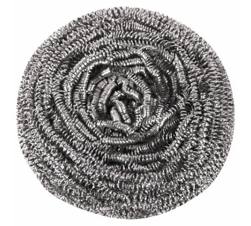 Губка (мочалка) металлическая, спиральная, 50 г, БОЛЬШАЯ, для посуды, гриля, плиты, LAIMA, 603101