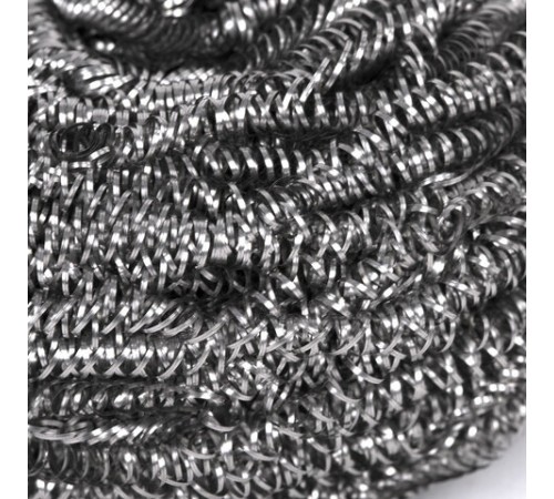 Губка (мочалка) металлическая, спиральная, 50 г, БОЛЬШАЯ, для посуды, гриля, плиты, LAIMA, 603101