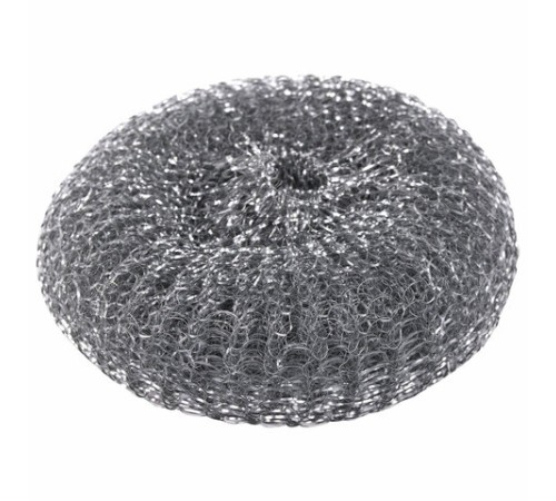 Губка (мочалка) металлическая, сетчатая, 60 г, БОЛЬШАЯ, для посуды, гриля, плиты, LAIMA, 603105