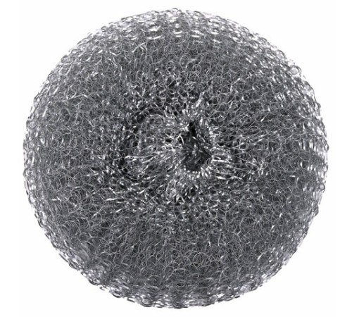 Губка (мочалка) металлическая, сетчатая, 60 г, БОЛЬШАЯ, для посуды, гриля, плиты, LAIMA, 603105