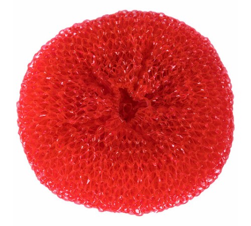 Губки (мочалки) пластиковые, сетчатые, 3х7 г, КОМПЛЕКТ 3 шт., для посуды, гриля, плиты, LAIMA, 603107