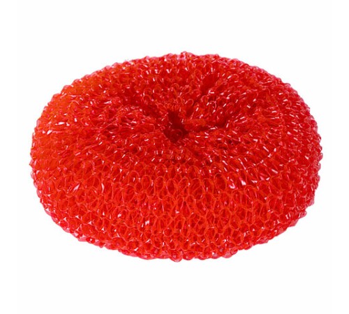 Губки (мочалки) пластиковые, сетчатые, 3х7 г, КОМПЛЕКТ 3 шт., для посуды, гриля, плиты, LAIMA, 603107