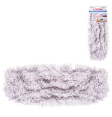 Насадка МОП плоская для швабры/держателя 40 см, карманы (ТИП К), хлопок (ворс 4,5 см), LAIMA, 603115