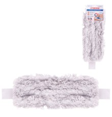 Насадка МОП плоская для швабры/держателя 40 см, уши/карманы (ТИП У/К), хлопок, LAIMA, 603121