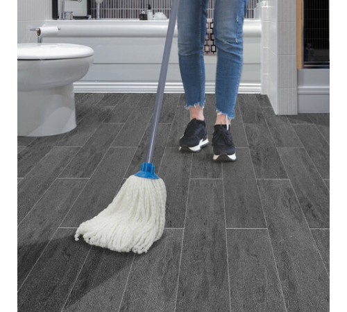 Насадка МОП веревочная для швабры, крепление еврорезьба, микрофибра, длина 24 см, 115 г, LAIMA, 603123