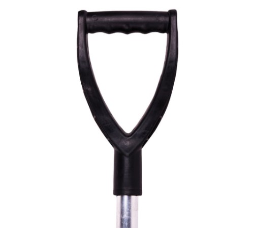 Лопата снеговая 54х37 см, пластиковая, алюминиевый черенок с V-ручкой 130 см, армирующая алюминиевая планка, № 13, №13