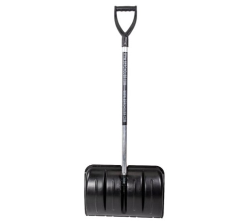 Лопата снеговая 54х37 см, пластиковая, алюминиевый черенок с V-ручкой 130 см, армирующая алюминиевая планка, № 13, №13